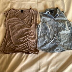 Set of 2 Ann Taylor Sleeveless Tops